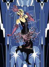 il volume della graphic novel "Greenwich Village", insieme alla cartolina di San Valentino Love is in the air